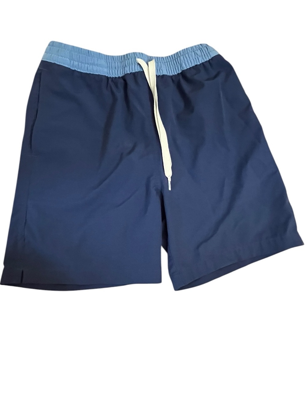 EUC! Chubbies Youth Boys lined Swim Trunks Navy/Light Blue Size: Medium 10/12